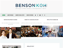 Tablet Screenshot of bensonkoh.com